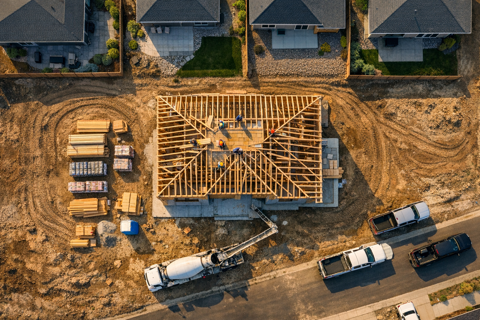 Consistent Drone Shots for Construction Timelapses